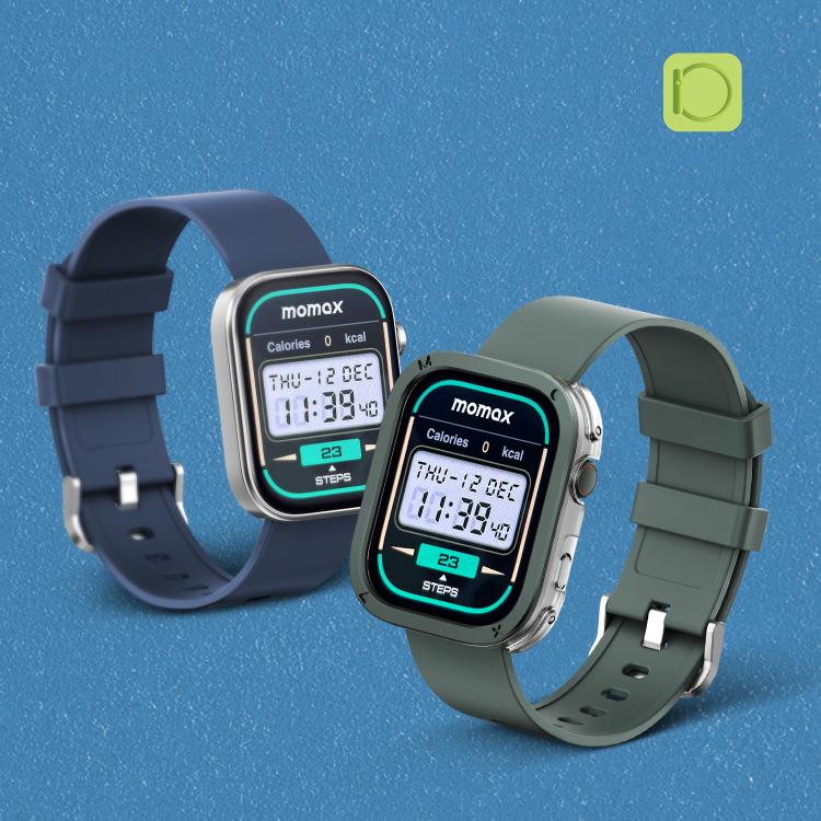 MOMAX SW3S Montre de Sport Intelligente avec Écran de 1,99 Pouces et Étanche 3 ATM