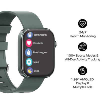 MOMAX SW3S Montre de Sport Intelligente avec Écran de 1,99 Pouces et Étanche 3 ATM