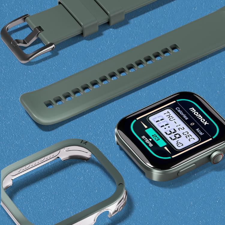 MOMAX SW3S Montre de Sport Intelligente avec Écran de 1,99 Pouces et Étanche 3 ATM