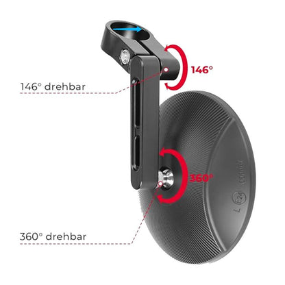 2pcs/Set Adjustable Motorcycle Bicycle Handlebar Rearview Mirror