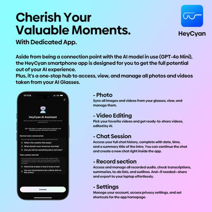 Zeblaze Eyewear AI Shooting Glasses Open-ear Audio AI Assistance
