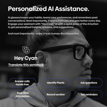 Zeblaze Eyewear AI Shooting Glasses Open-ear Audio AI Assistance