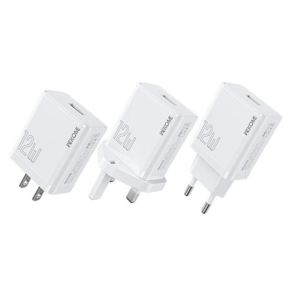 WK WP-U76 Kinkong 12W USB Charger, UK Plug, US Plug, EU Plug