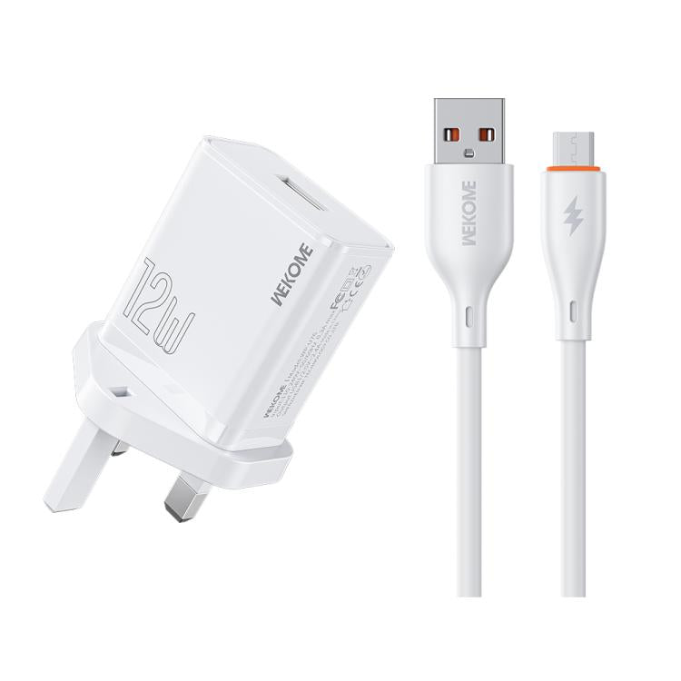 WK WP-U76 Kinkong 12W USB Charger Set, UK Plug, US Plug, EU Plug