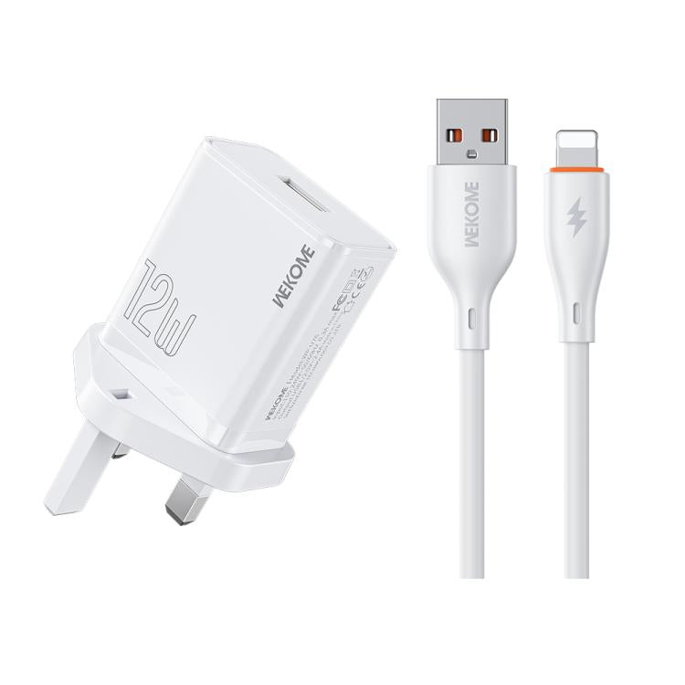 WK WP-U76 Kinkong 12W USB Charger Set, UK Plug, US Plug, EU Plug