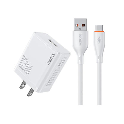 WK WP-U76 Kinkong 12W USB Charger Set, UK Plug, US Plug, EU Plug