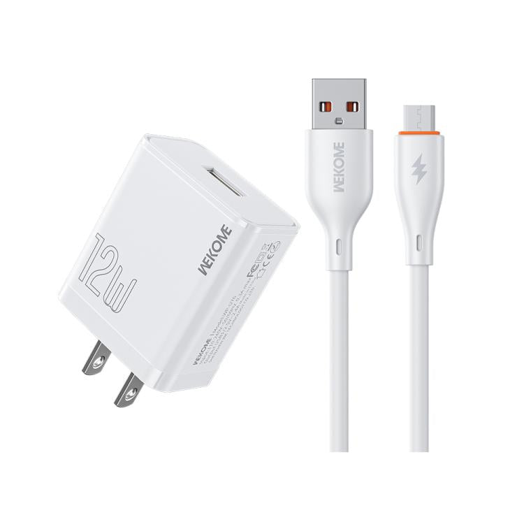 WK WP-U76 Kinkong 12W USB Charger Set, UK Plug, US Plug, EU Plug