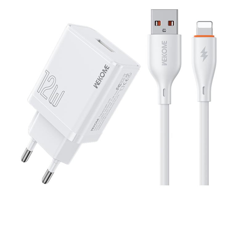 WK WP-U76 Kinkong 12W USB Charger Set, UK Plug, US Plug, EU Plug