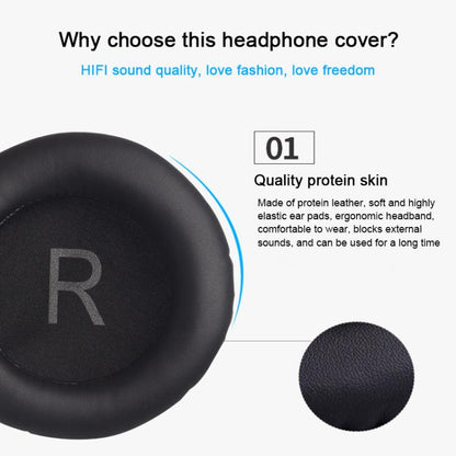 1 Pair Protein Leather Replacement Earpads For AKG K52 / K72 / K92, Protein Leather For AKG K52