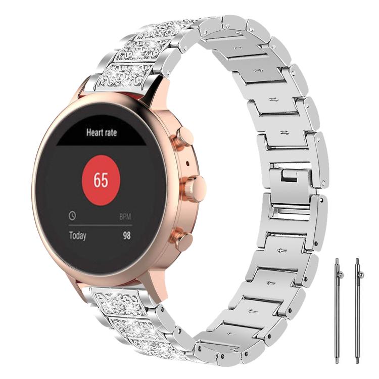 xDfind Diamond Jewelry Steel Watch Band, 20mm For COROS APEX 2 42mm / PACE 2, 20mm For Ticwatch GTH / E3 / E / 2, 22mm For Ticwatch Pro X / Pro3 / Pro / GTX / E2, 20mm For Xiaomi Haylou RS4 Plus LS11, 22mm For Xiaomi Watch S3/2 Pro/S2/S1               ...