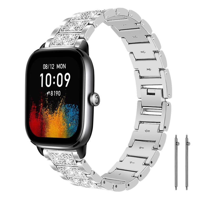 xDfind Diamond Jewelry Steel Watch Band, 20mm For COROS APEX 2 42mm / PACE 2, 20mm For Ticwatch GTH / E3 / E / 2, 22mm For Ticwatch Pro X / Pro3 / Pro / GTX / E2, 20mm For Xiaomi Haylou RS4 Plus LS11, 22mm For Xiaomi Watch S3/2 Pro/S2/S1               ...