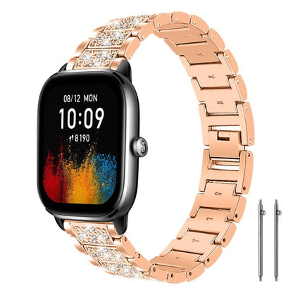 xDfind Diamond Jewelry Steel Watch Band, 20mm For COROS APEX 2 42mm / PACE 2, 20mm For Ticwatch GTH / E3 / E / 2, 22mm For Ticwatch Pro X / Pro3 / Pro / GTX / E2, 20mm For Xiaomi Haylou RS4 Plus LS11, 22mm For Xiaomi Watch S3/2 Pro/S2/S1               ...