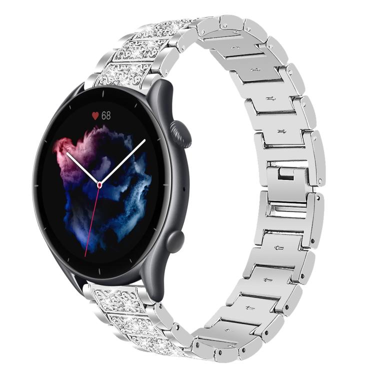 xDfind Diamond Jewelry Steel Watch Band, 20mm For COROS APEX 2 42mm / PACE 2, 20mm For Ticwatch GTH / E3 / E / 2, 22mm For Ticwatch Pro X / Pro3 / Pro / GTX / E2, 20mm For Xiaomi Haylou RS4 Plus LS11, 22mm For Xiaomi Watch S3/2 Pro/S2/S1               ...