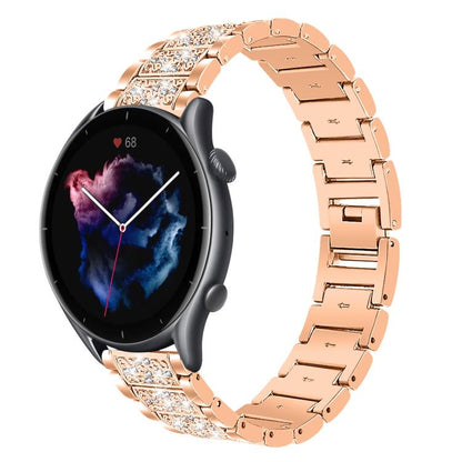 xDfind Diamond Jewelry Steel Watch Band, 20mm For COROS APEX 2 42mm / PACE 2, 20mm For Ticwatch GTH / E3 / E / 2, 22mm For Ticwatch Pro X / Pro3 / Pro / GTX / E2, 20mm For Xiaomi Haylou RS4 Plus LS11, 22mm For Xiaomi Watch S3/2 Pro/S2/S1               ...