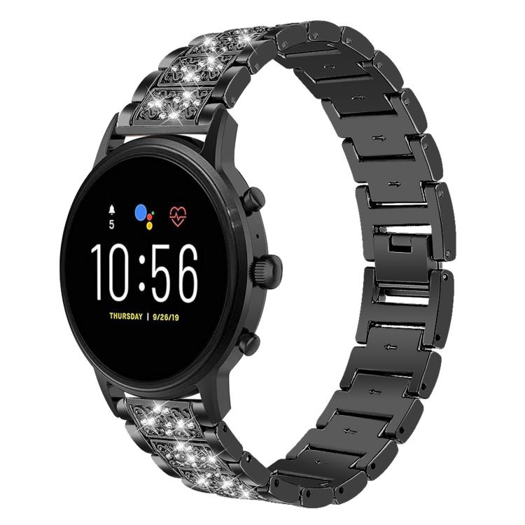 xDfind Diamond Jewelry Steel Watch Band, 20mm For COROS APEX 2 42mm / PACE 2, 20mm For Ticwatch GTH / E3 / E / 2, 22mm For Ticwatch Pro X / Pro3 / Pro / GTX / E2, 20mm For Xiaomi Haylou RS4 Plus LS11, 22mm For Xiaomi Watch S3/2 Pro/S2/S1               ...