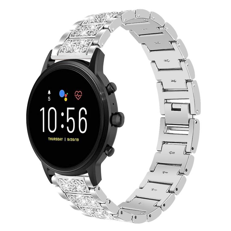xDfind Diamond Jewelry Steel Watch Band, 20mm For COROS APEX 2 42mm / PACE 2, 20mm For Ticwatch GTH / E3 / E / 2, 22mm For Ticwatch Pro X / Pro3 / Pro / GTX / E2, 20mm For Xiaomi Haylou RS4 Plus LS11, 22mm For Xiaomi Watch S3/2 Pro/S2/S1               ...