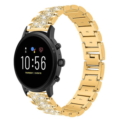 xDfind Diamond Jewelry Steel Watch Band, 20mm For COROS APEX 2 42mm / PACE 2, 20mm For Ticwatch GTH / E3 / E / 2, 22mm For Ticwatch Pro X / Pro3 / Pro / GTX / E2, 20mm For Xiaomi Haylou RS4 Plus LS11, 22mm For Xiaomi Watch S3/2 Pro/S2/S1               ...