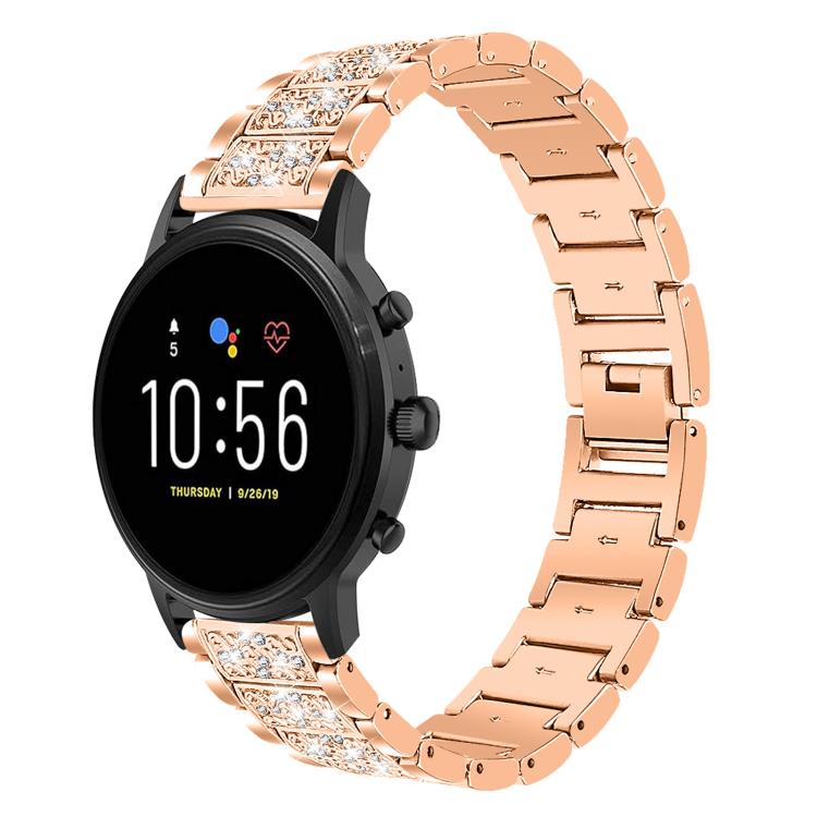 xDfind Diamond Jewelry Steel Watch Band, 20mm For COROS APEX 2 42mm / PACE 2, 20mm For Ticwatch GTH / E3 / E / 2, 22mm For Ticwatch Pro X / Pro3 / Pro / GTX / E2, 20mm For Xiaomi Haylou RS4 Plus LS11, 22mm For Xiaomi Watch S3/2 Pro/S2/S1               ...