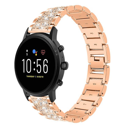 xDfind Diamond Jewelry Steel Watch Band, 20mm For COROS APEX 2 42mm / PACE 2, 20mm For Ticwatch GTH / E3 / E / 2, 22mm For Ticwatch Pro X / Pro3 / Pro / GTX / E2, 20mm For Xiaomi Haylou RS4 Plus LS11, 22mm For Xiaomi Watch S3/2 Pro/S2/S1               ...