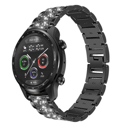 xDfind Diamond Jewelry Steel Watch Band, 20mm For COROS APEX 2 42mm / PACE 2, 20mm For Ticwatch GTH / E3 / E / 2, 22mm For Ticwatch Pro X / Pro3 / Pro / GTX / E2, 20mm For Xiaomi Haylou RS4 Plus LS11, 22mm For Xiaomi Watch S3/2 Pro/S2/S1               ...