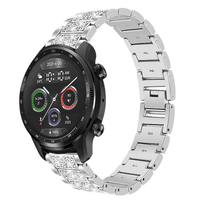 xDfind Diamond Jewelry Steel Watch Band, 20mm For COROS APEX 2 42mm / PACE 2, 20mm For Ticwatch GTH / E3 / E / 2, 22mm For Ticwatch Pro X / Pro3 / Pro / GTX / E2, 20mm For Xiaomi Haylou RS4 Plus LS11, 22mm For Xiaomi Watch S3/2 Pro/S2/S1               ...
