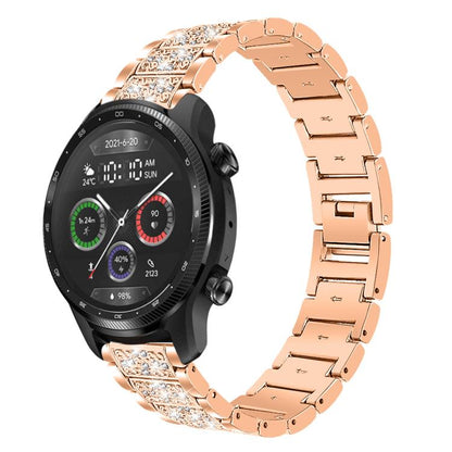 xDfind Diamond Jewelry Steel Watch Band, 20mm For COROS APEX 2 42mm / PACE 2, 20mm For Ticwatch GTH / E3 / E / 2, 22mm For Ticwatch Pro X / Pro3 / Pro / GTX / E2, 20mm For Xiaomi Haylou RS4 Plus LS11, 22mm For Xiaomi Watch S3/2 Pro/S2/S1               ...