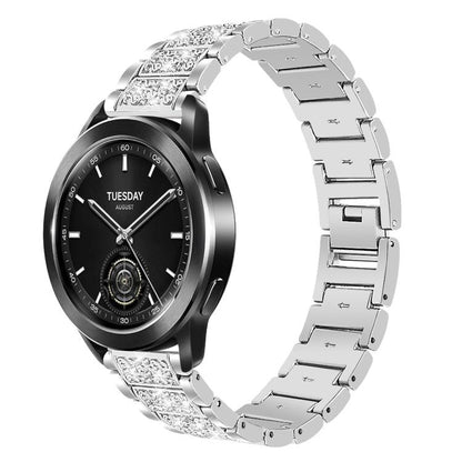 xDfind Diamond Jewelry Steel Watch Band, 20mm For COROS APEX 2 42mm / PACE 2, 20mm For Ticwatch GTH / E3 / E / 2, 22mm For Ticwatch Pro X / Pro3 / Pro / GTX / E2, 20mm For Xiaomi Haylou RS4 Plus LS11, 22mm For Xiaomi Watch S3/2 Pro/S2/S1               ...