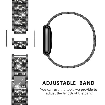 xDfind Diamond Jewelry Steel Watch Band, 20mm For COROS APEX 2 42mm / PACE 2, 20mm For Ticwatch GTH / E3 / E / 2, 22mm For Ticwatch Pro X / Pro3 / Pro / GTX / E2, 20mm For Xiaomi Haylou RS4 Plus LS11, 22mm For Xiaomi Watch S3/2 Pro/S2/S1               ...