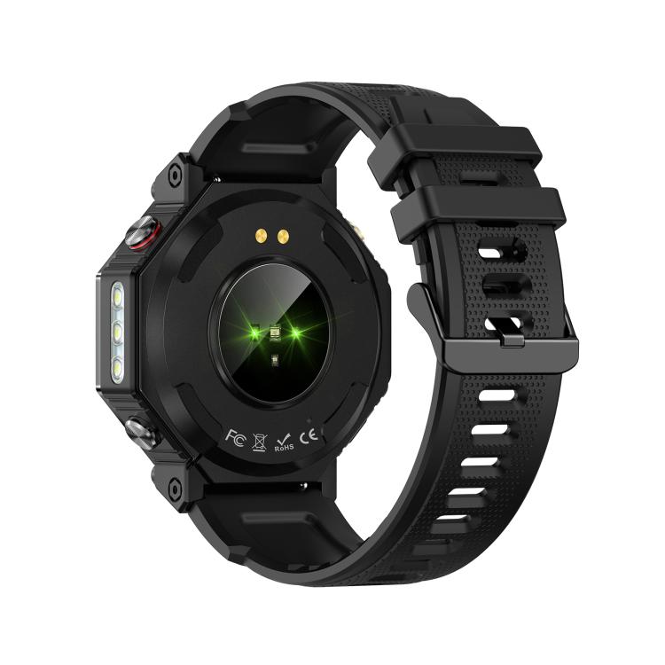 KC91 1.39 inch IPS Screen 3ATM Outdoor GPS Smart Watch with Flashlight