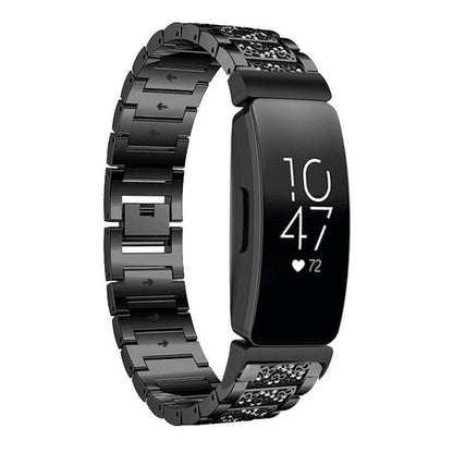 xDfind Diamond Jewelry Stainless Steel Watch Band, For Fitbit Charge 6 / 5 18mm, For Fitbit Versa 4 / 3 / Sense2 / 1 20mm, For Fitbit Inspire 2 / Ace 3 14mm, For Fitbit Charge 4 / 3 18mm