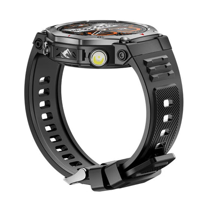 KT85 1.43 inch Screen 5ATM Outdoor Sports Smart Watch with Strong Flashlight