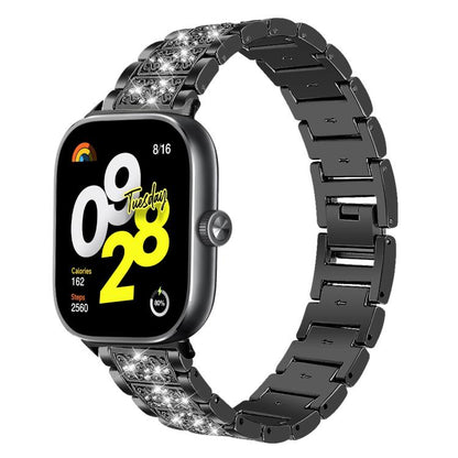 xDfind Diamond Jewelry Stainless Steel Watch Band, For Xiaomi Smart Band 11 / 10 / 9 / 8, For Xiaomi Band 10 Pro / 9 Pro / Redmi Watch 6, For Redmi Watch 3 Active / Lite 20mm, For Redmi Watch 3 20mm