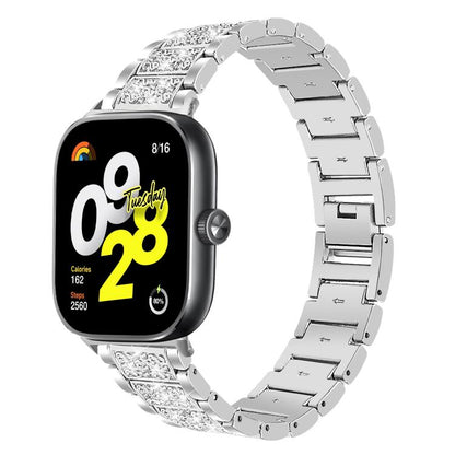 xDfind Diamond Jewelry Stainless Steel Watch Band, For Xiaomi Smart Band 11 / 10 / 9 / 8, For Xiaomi Band 10 Pro / 9 Pro / Redmi Watch 6, For Redmi Watch 3 Active / Lite 20mm, For Redmi Watch 3 20mm