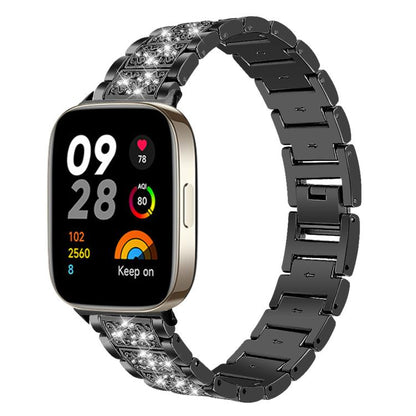 xDfind Diamond Jewelry Stainless Steel Watch Band, For Xiaomi Smart Band 11 / 10 / 9 / 8, For Xiaomi Band 10 Pro / 9 Pro / Redmi Watch 6, For Redmi Watch 3 Active / Lite 20mm, For Redmi Watch 3 20mm