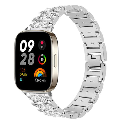 xDfind Diamond Jewelry Stainless Steel Watch Band, For Xiaomi Smart Band 11 / 10 / 9 / 8, For Xiaomi Band 10 Pro / 9 Pro / Redmi Watch 6, For Redmi Watch 3 Active / Lite 20mm, For Redmi Watch 3 20mm