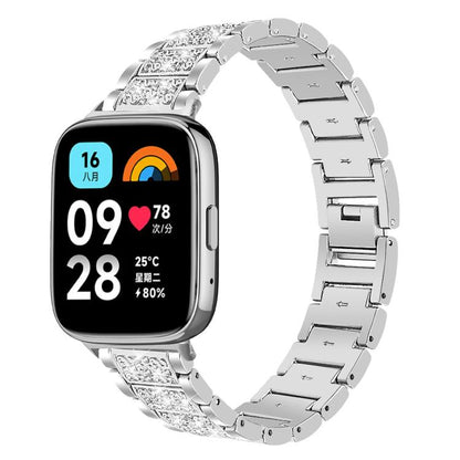 xDfind Diamond Jewelry Stainless Steel Watch Band, For Xiaomi Smart Band 11 / 10 / 9 / 8, For Xiaomi Band 10 Pro / 9 Pro / Redmi Watch 6, For Redmi Watch 3 Active / Lite 20mm, For Redmi Watch 3 20mm