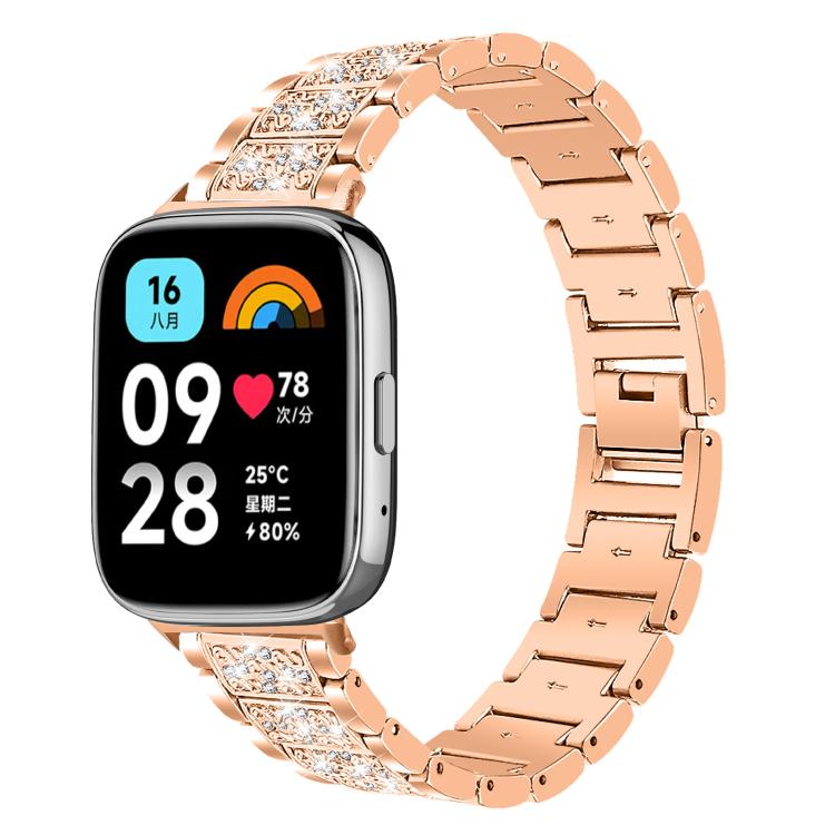 xDfind Diamond Jewelry Stainless Steel Watch Band, For Xiaomi Smart Band 11 / 10 / 9 / 8, For Xiaomi Band 10 Pro / 9 Pro / Redmi Watch 6, For Redmi Watch 3 Active / Lite 20mm, For Redmi Watch 3 20mm