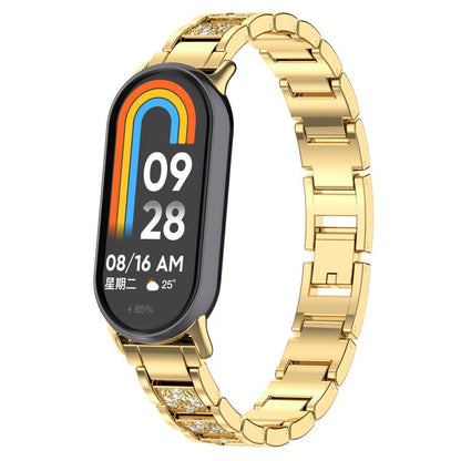 xDfind Diamond Jewelry Stainless Steel Watch Band, For Xiaomi Smart Band 11 / 10 / 9 / 8, For Xiaomi Band 10 Pro / 9 Pro / Redmi Watch 6, For Redmi Watch 3 Active / Lite 20mm, For Redmi Watch 3 20mm