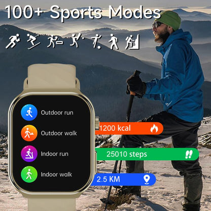 U13 2.2 inch IPS Curved Screen Smart Watch Supports BT Call