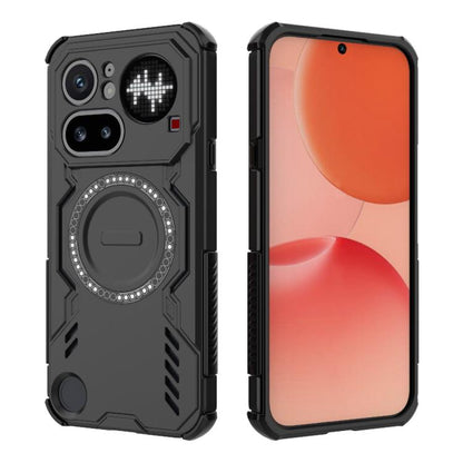 Butterfly Armor MagSafe Magnetic Ring Shockproof Phone Case, For Nothing Phone 4a Pro 5G Global, For Nothing Phone 4a 5G Global, For Nothing Phone 3a Lite 5G, For Nothing CMF Phone 2 Pro 5G Global, For Nothing Phone 3a, For Nothing Phone 3a Pro