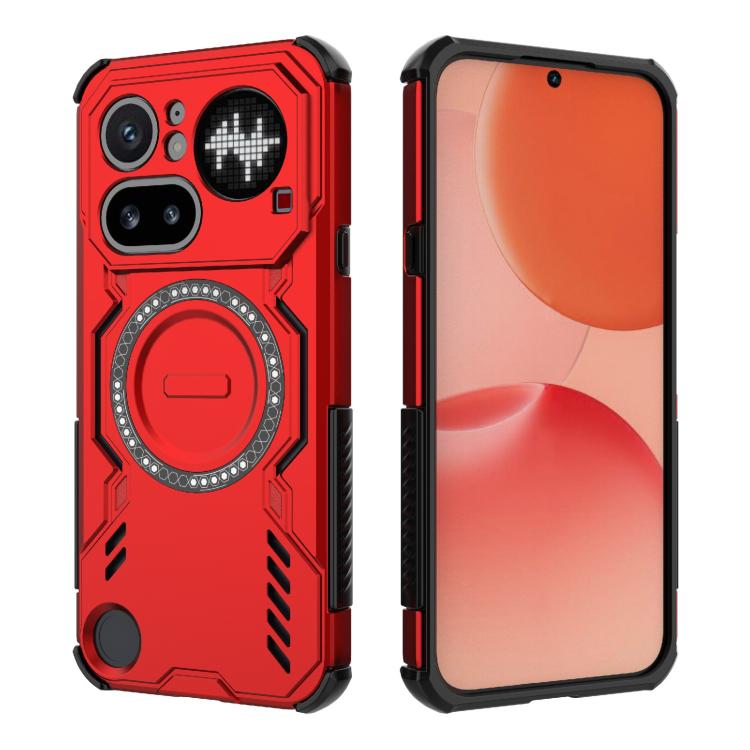 Butterfly Armor MagSafe Magnetic Ring Shockproof Phone Case, For Nothing Phone 4a Pro 5G Global, For Nothing Phone 4a 5G Global, For Nothing Phone 3a Lite 5G, For Nothing CMF Phone 2 Pro 5G Global, For Nothing Phone 3a, For Nothing Phone 3a Pro