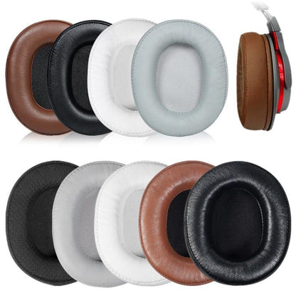 Sponge Earmuffs Replacement Earpads For ATH-MSR7, Black Ice Silk Cloth, Black Football Net, Black Protein Leather, White Protein Leather, Brown Protein Leather, Grey Protein Leather, Dark Brown Protein Leather, Black Lambskin, Brown Lambskin           ...