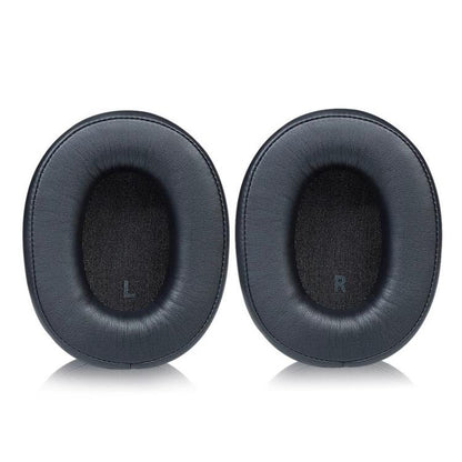 1 Pair Protein Leather Replacement Earpads For Audio Technica ATH-SR9 / DSR9BT / DSR7BT, Black, Titanium Color