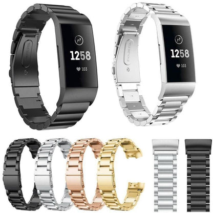 xDfind Three Beads Quick Release Metal Watch Band, 12mm