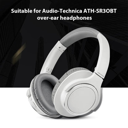 Sponge Earmuffs Replacement Earpads For Audio-Technica ATH-SR30BT, Grey Protein Leather, Blue Protein Leather, Pink Protein Leather, Black Football Net, Black Ice Silk Cloth, Black Leather Headband, Pink Leather Headband, Blue Leather Headband���������...