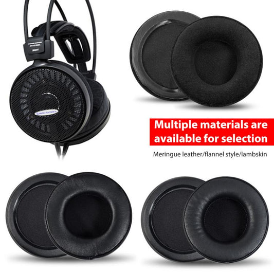 2pcs Sponge Earmuffs Replacement Earpads For ATH-A900X, Black Flannel, Black Protein Leather, Black Lambskin+Microfiber, Black Lambskin, Black Punched Lambskin, Black Mesh-Headband, Black Mesh-Solid Headband