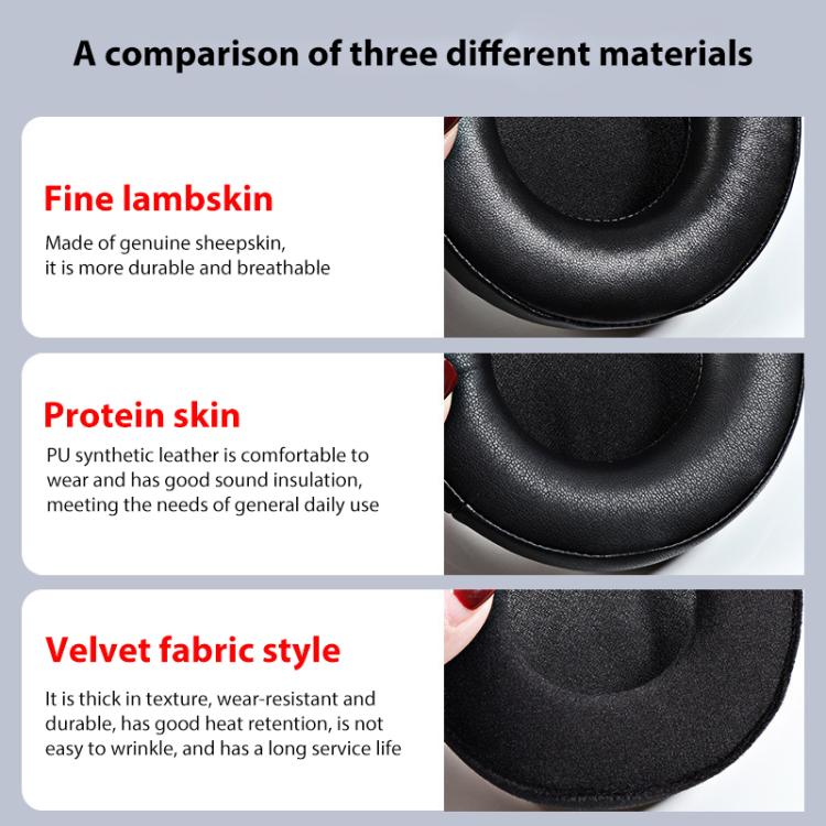 2pcs Sponge Earmuffs Replacement Earpads For ATH-A900X, Black Flannel, Black Protein Leather, Black Lambskin+Microfiber, Black Lambskin, Black Punched Lambskin, Black Mesh-Headband, Black Mesh-Solid Headband