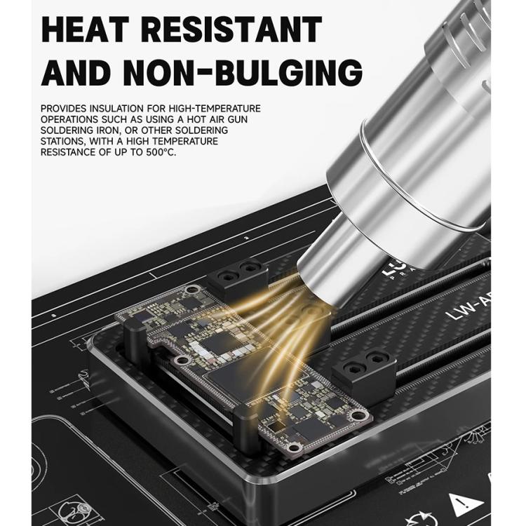Luowei LW-M4 15.6-inch High-Temperature Resistant Insulation Silicone Repair Pad, Luowei LW-M4