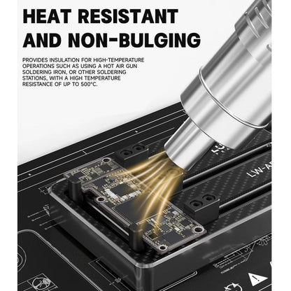 Luowei LW-M4 15.6-inch High-Temperature Resistant Insulation Silicone Repair Pad, Luowei LW-M4