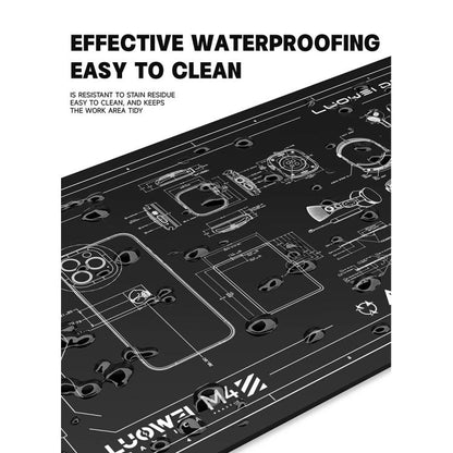 Luowei LW-M4 15.6-inch High-Temperature Resistant Insulation Silicone Repair Pad, Luowei LW-M4